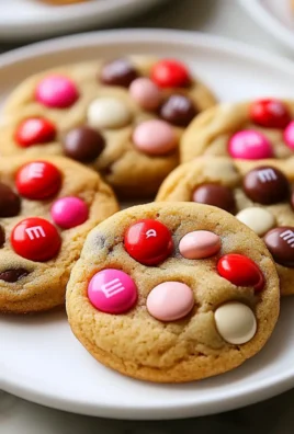 Valentine’s Day M&M Cookies
