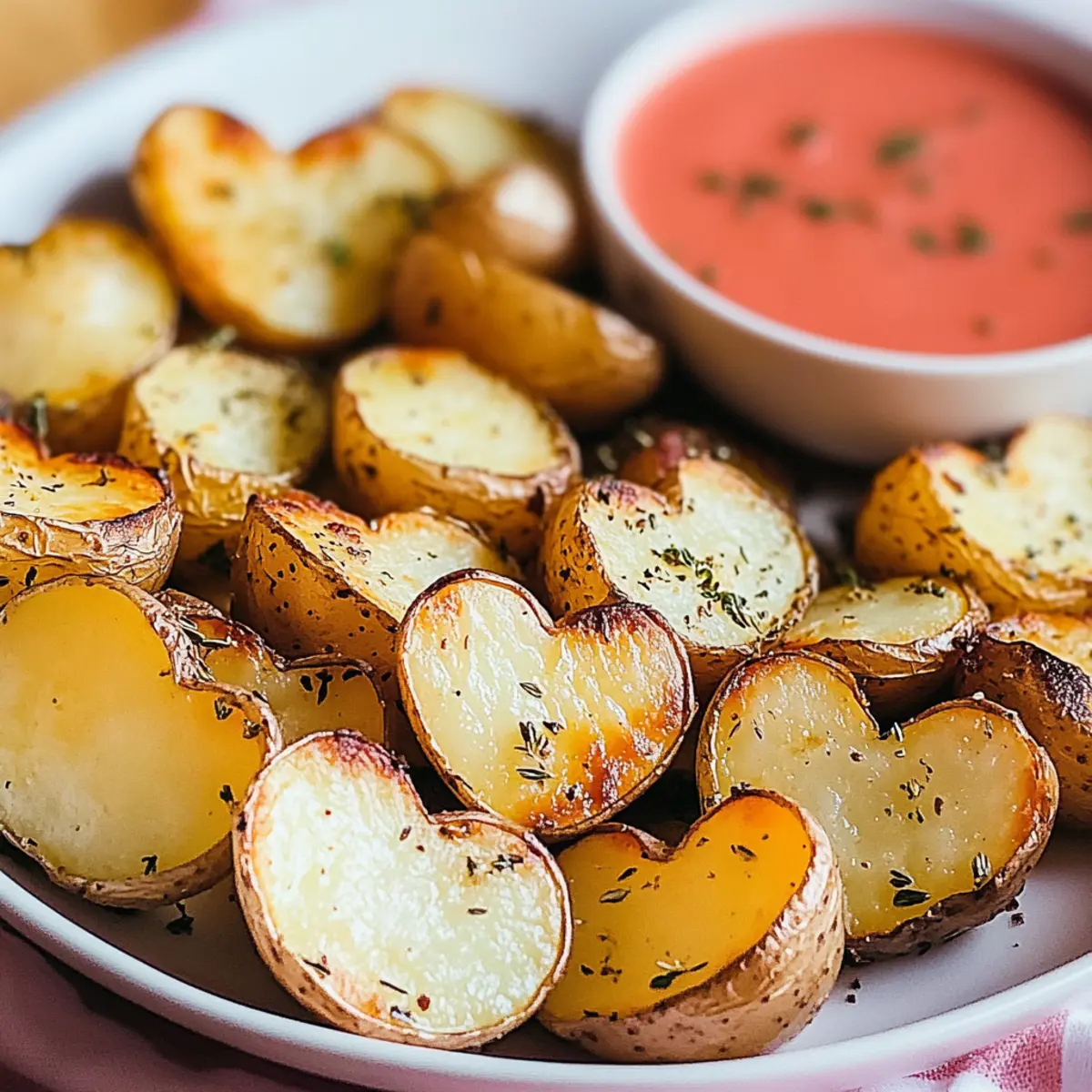Valentine's Day Roasted Potato Hearts