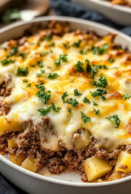 Cheesy Ground Beef and Potato Casserole
