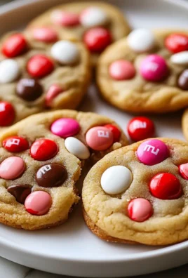 Valentine’s Day M&M Cookies