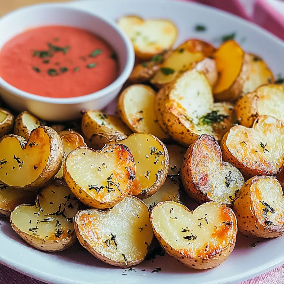 Valentine's Day Roasted Potato Hearts