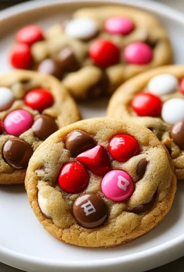 Valentine’s Day M&M Cookies