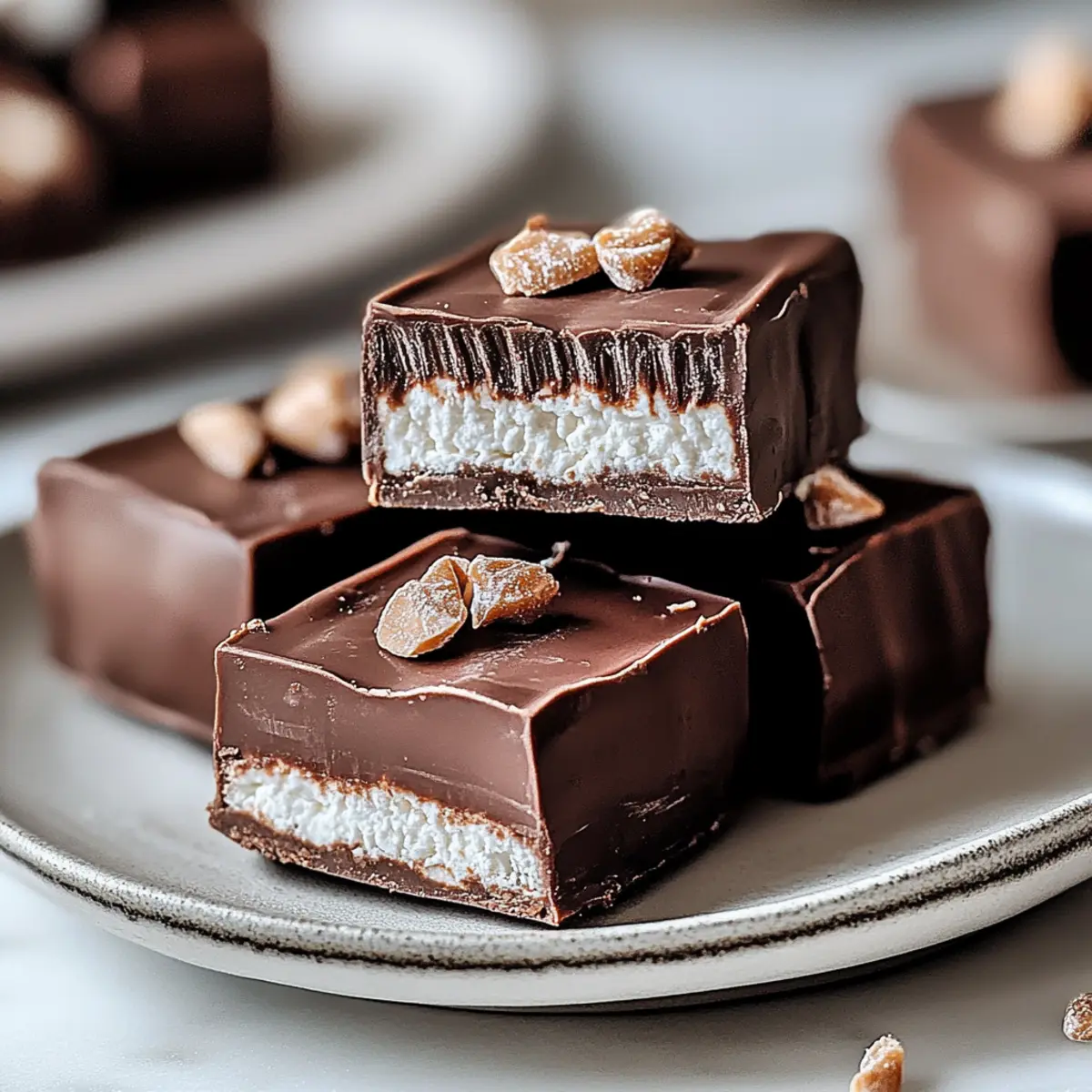 2 Ingredient Healthier Cottage Cheese Candy Bars
