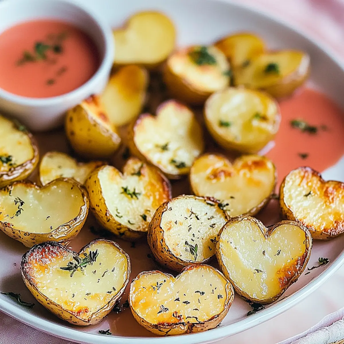 Valentine's Day Roasted Potato Hearts